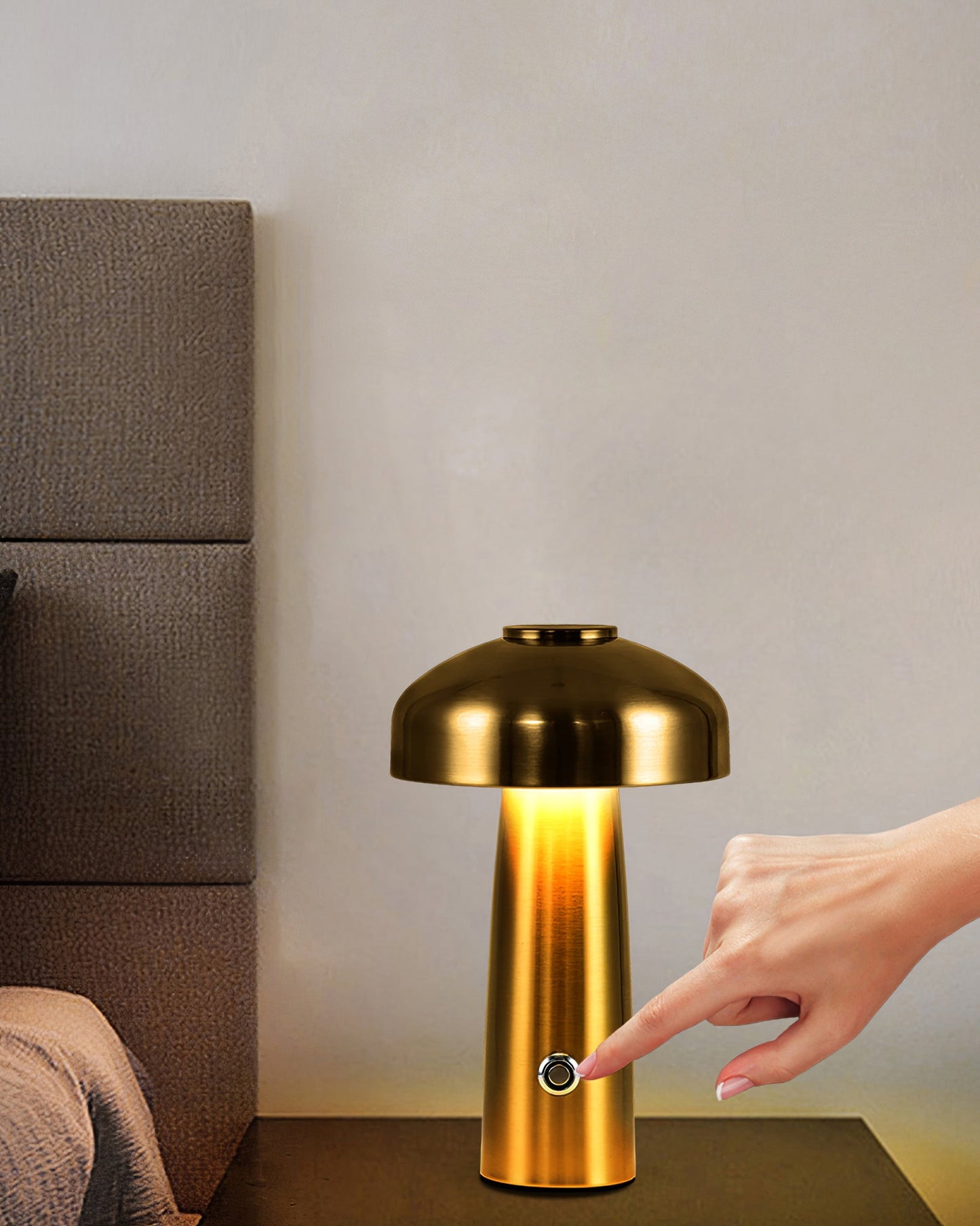Portable Rechargeable Mushroom Desk Lamp
