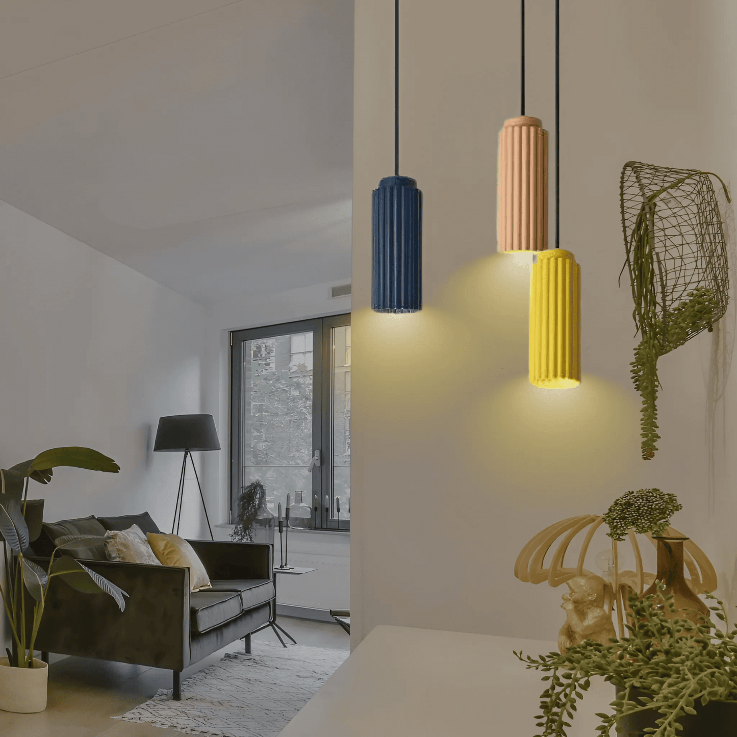 Sleek Modern Cylinder Pendant Lighting Fixture
