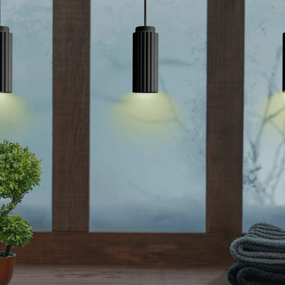 Sleek Modern Cylinder Pendant Lighting Fixture