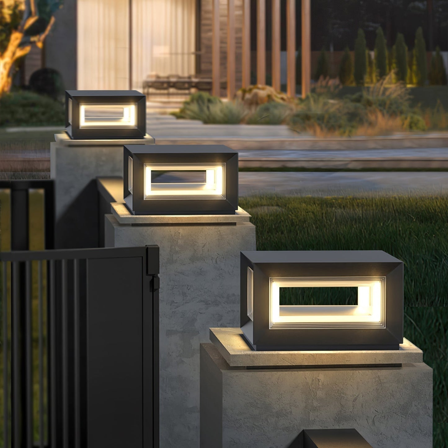 Bright Garden Solar Post Lamp