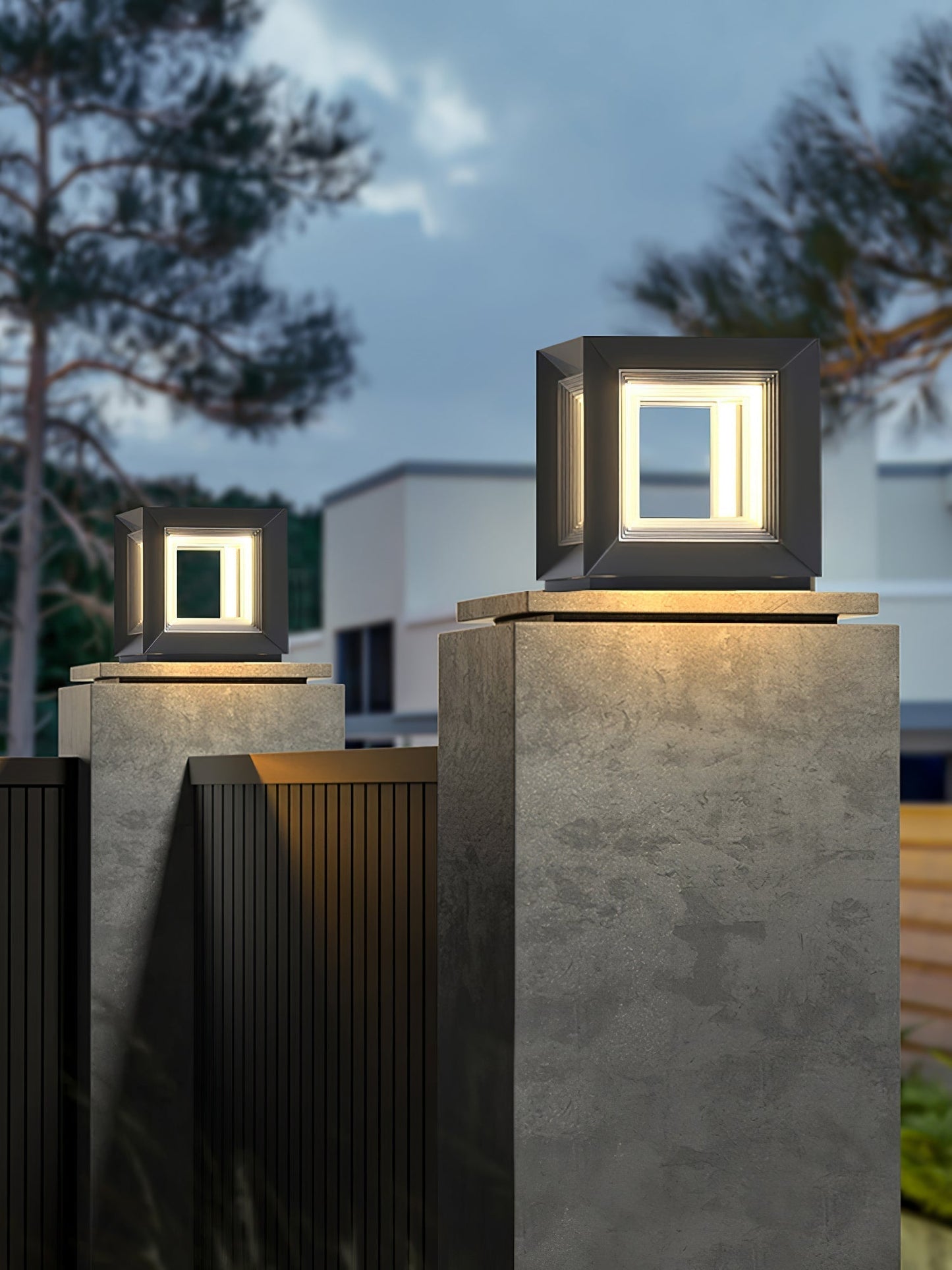 Bright Garden Solar Post Lamp