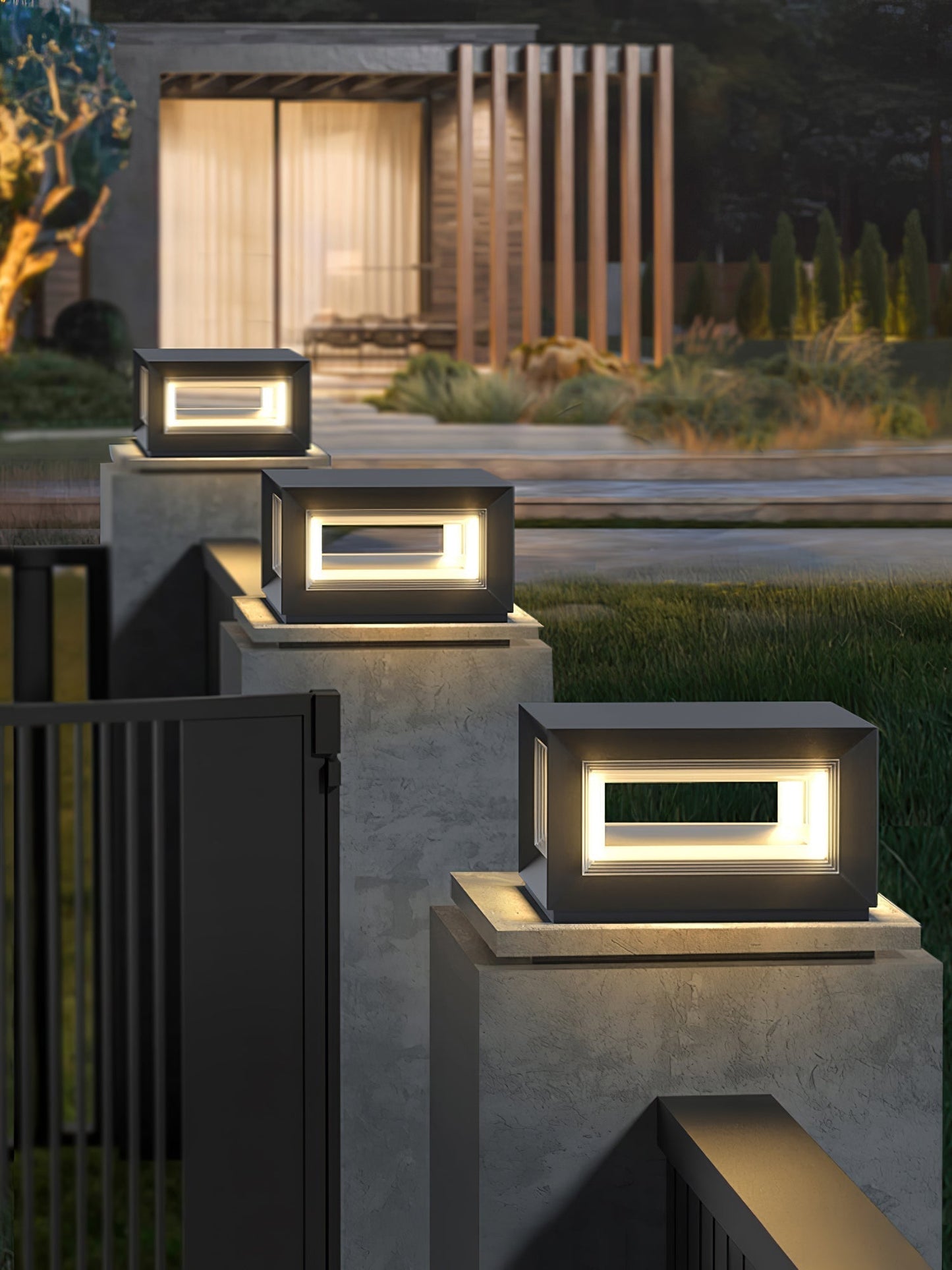 Bright Garden Solar Post Lamp