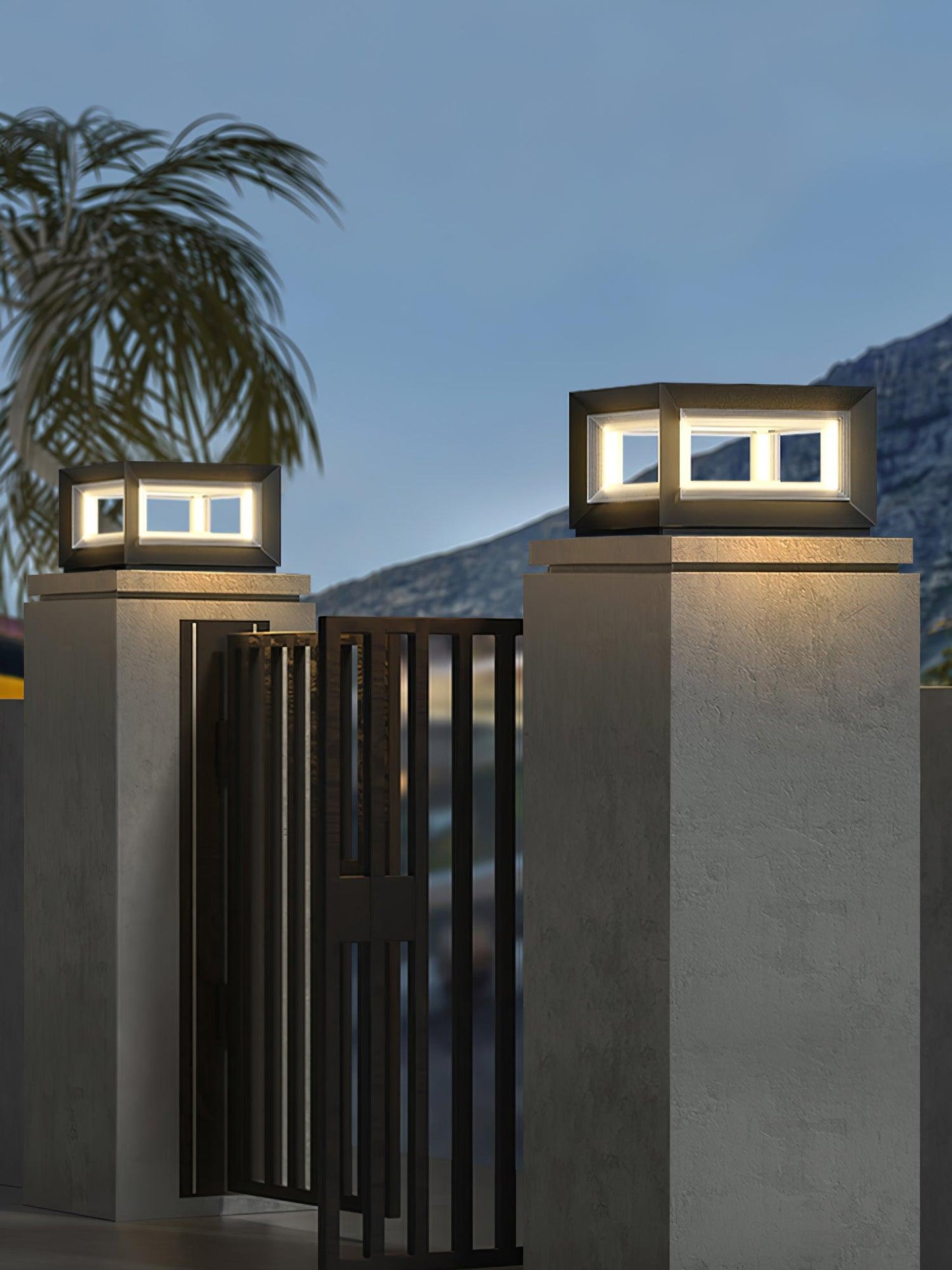 Bright Garden Solar Post Lamp