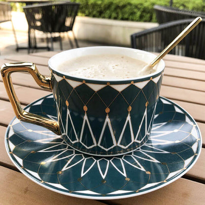 Vintage Style Ceramic Coffee Mug
