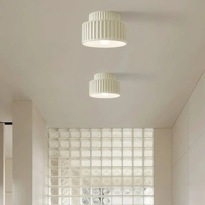 Classic Cream Ceiling Lamp Semi Flush Mount Light