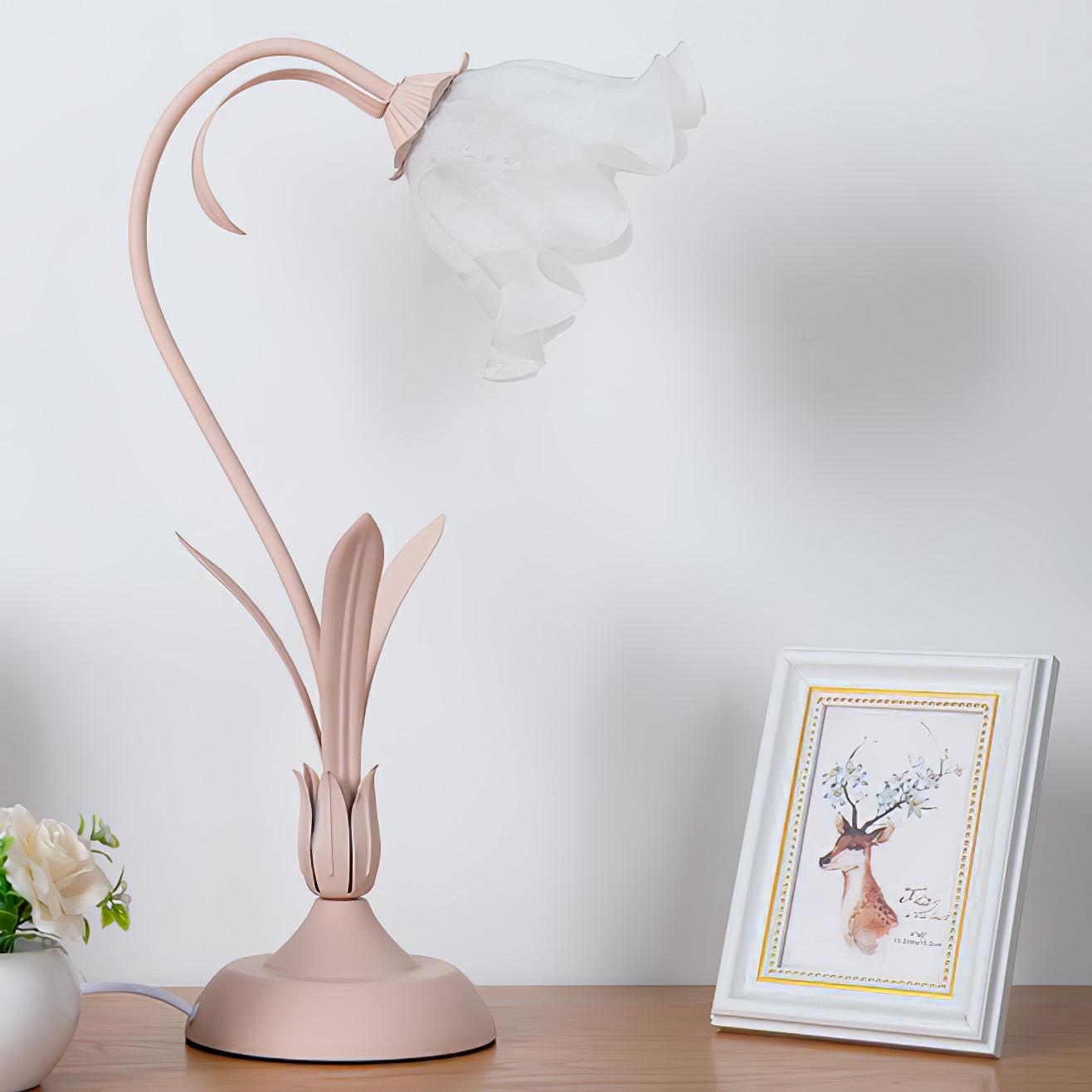 Elegant Floral Desk Light