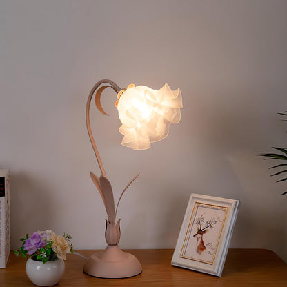 Elegant Floral Desk Light