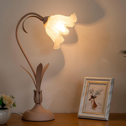 Elegant Floral Desk Light
