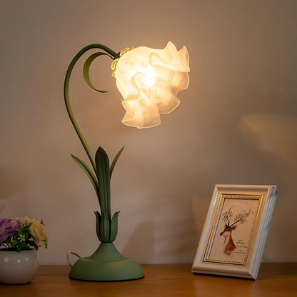 Elegant Floral Desk Light