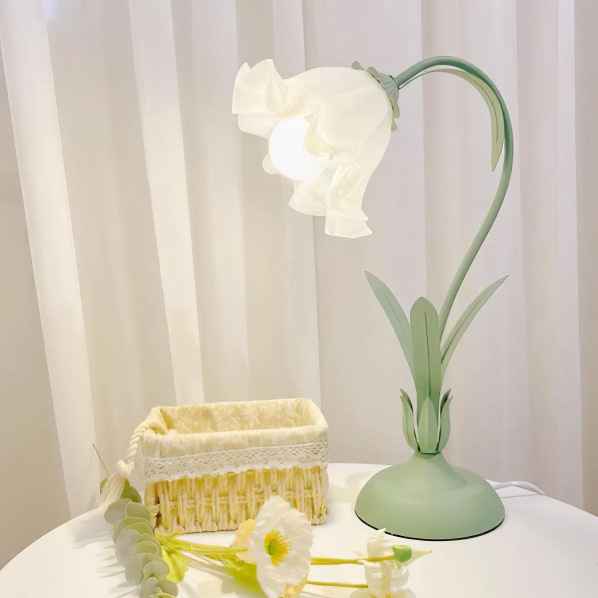 Elegant Floral Desk Light