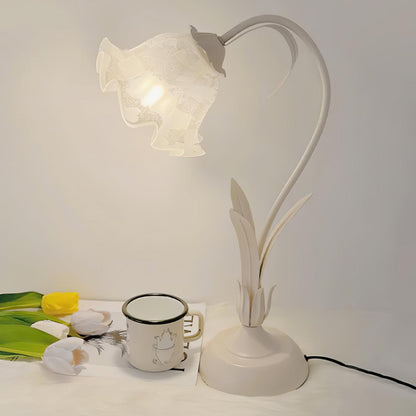 Elegant Floral Desk Light