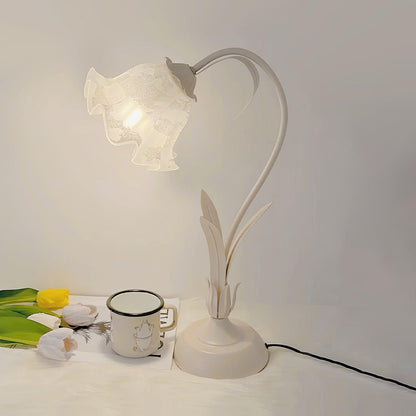 Elegant Floral Desk Light