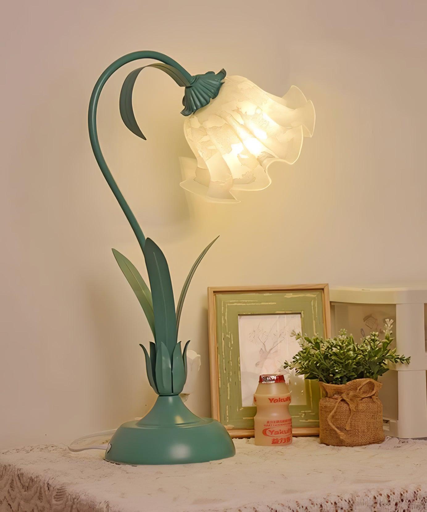 Elegant Floral Desk Light