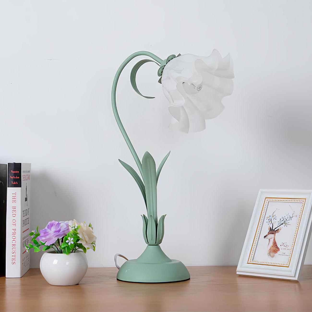 Elegant Floral Desk Light