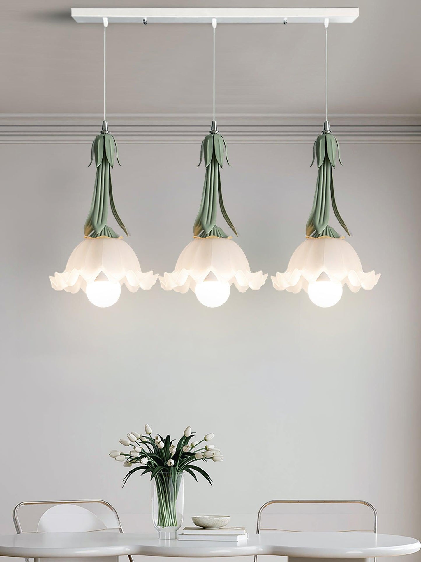 Elegant Floral Hanging Lamp