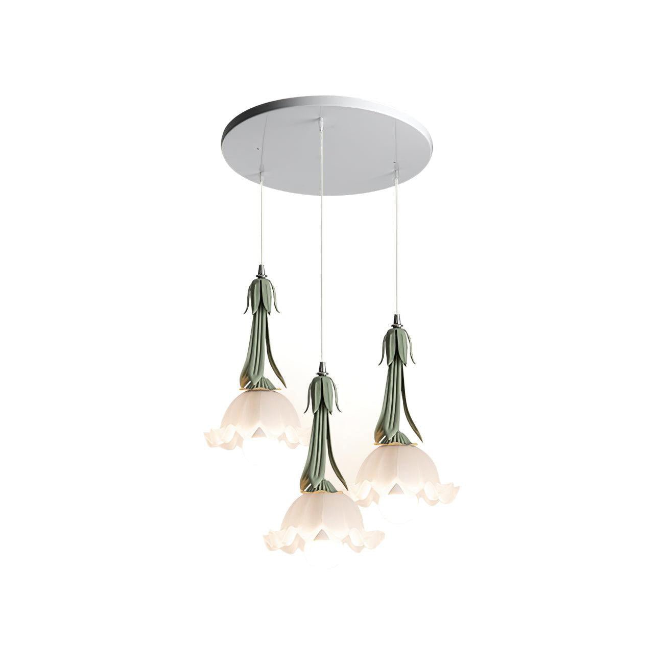 Elegant Floral Hanging Lamp