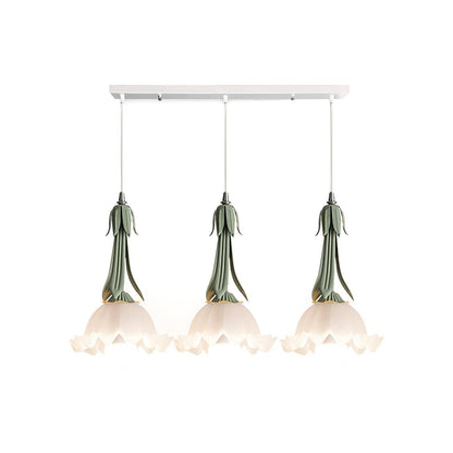 Elegant Floral Hanging Lamp
