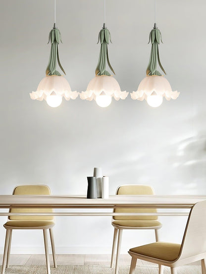 Elegant Floral Hanging Lamp