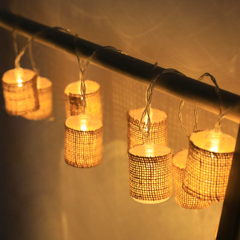 Rustic Outdoor Hanging String Lights