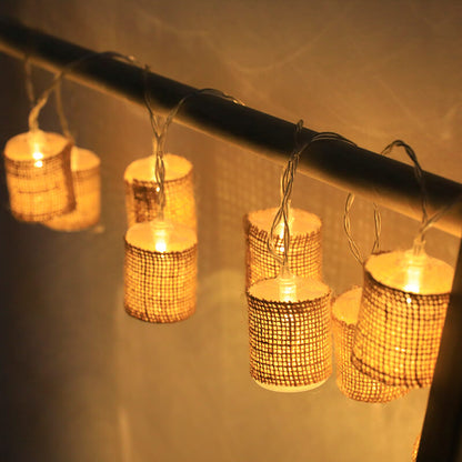 Rustic Outdoor Hanging String Lights