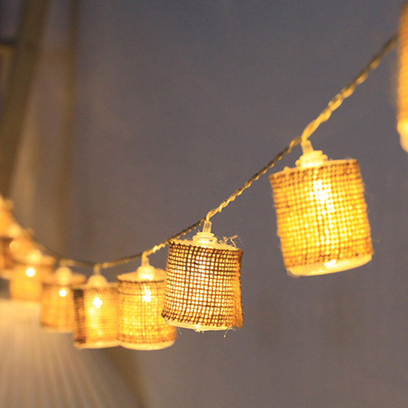 Rustic Outdoor Hanging String Lights