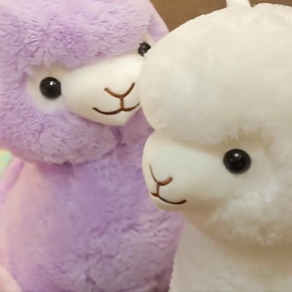 Cuddly Alpaca Stuffed Animal With Saddle