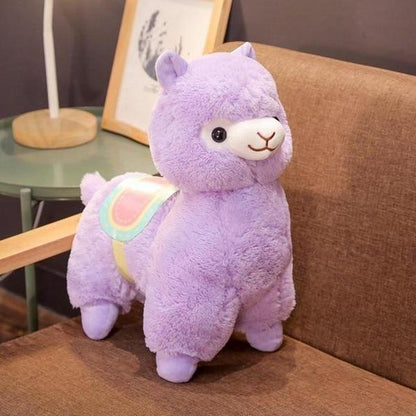 Cuddly Alpaca Stuffed Animal With Saddle