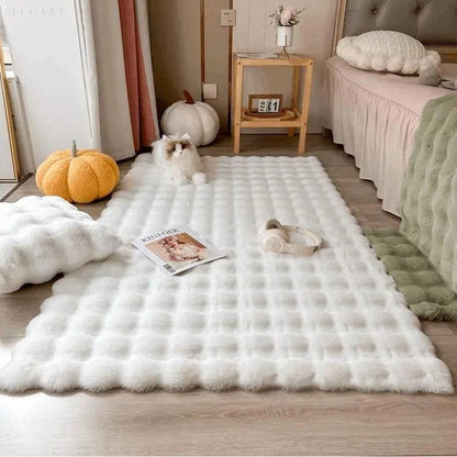 Soft Floral Shaggy Anti-Slip Area Rug