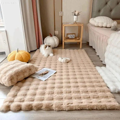 Soft Floral Shaggy Anti-Slip Area Rug