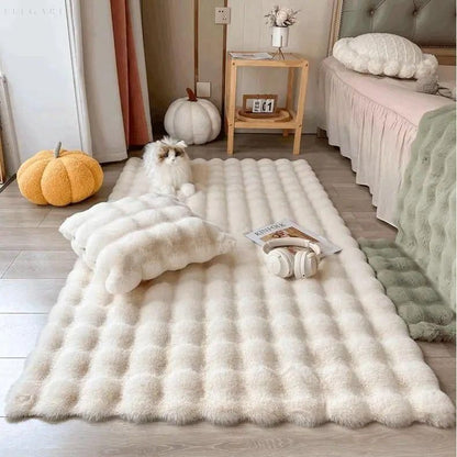Soft Floral Shaggy Anti-Slip Area Rug
