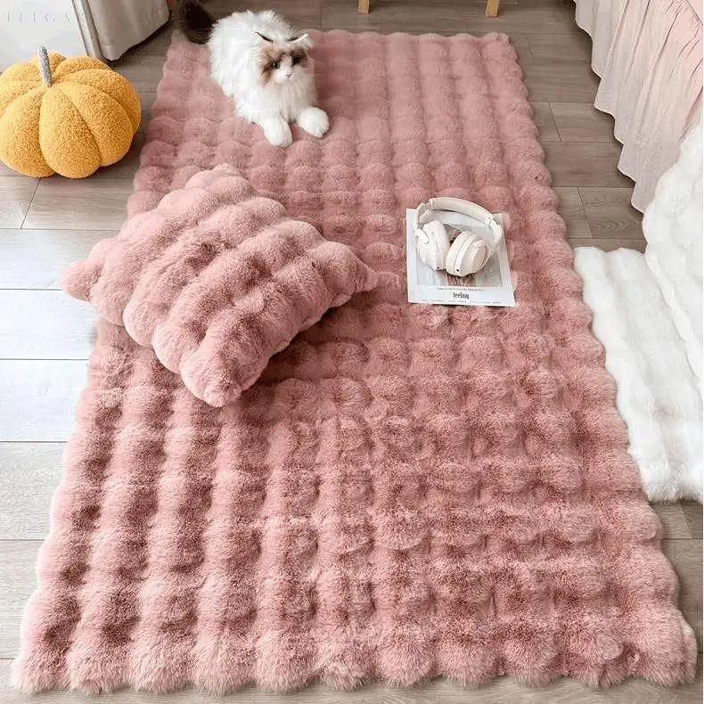 Soft Floral Shaggy Anti-Slip Area Rug
