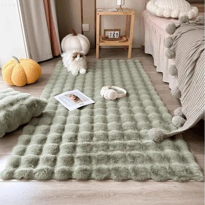 Soft Floral Shaggy Anti-Slip Area Rug