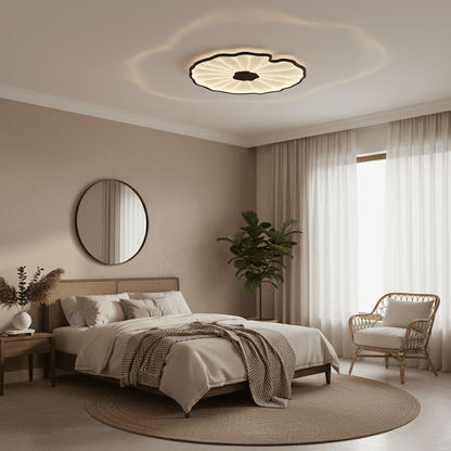 Natural Wood Round Ceiling Light Fixtures