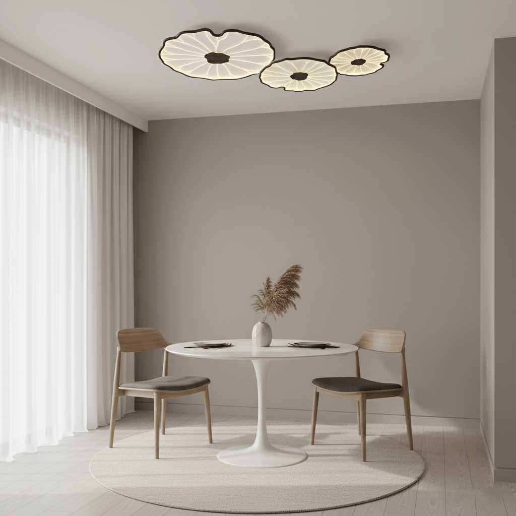 Natural Wood Round Ceiling Light Fixtures