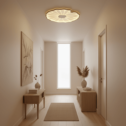 Natural Wood Round Ceiling Light Fixtures