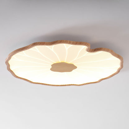 Natural Wood Round Ceiling Light Fixtures