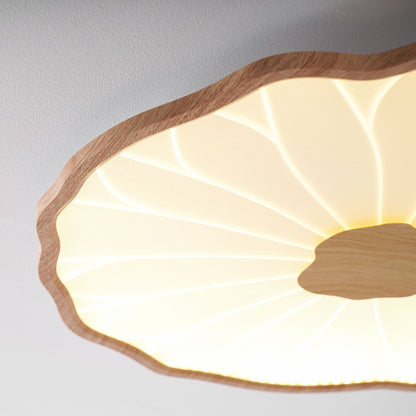 Natural Wood Round Ceiling Light Fixtures