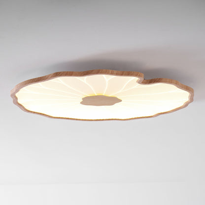Natural Wood Round Ceiling Light Fixtures
