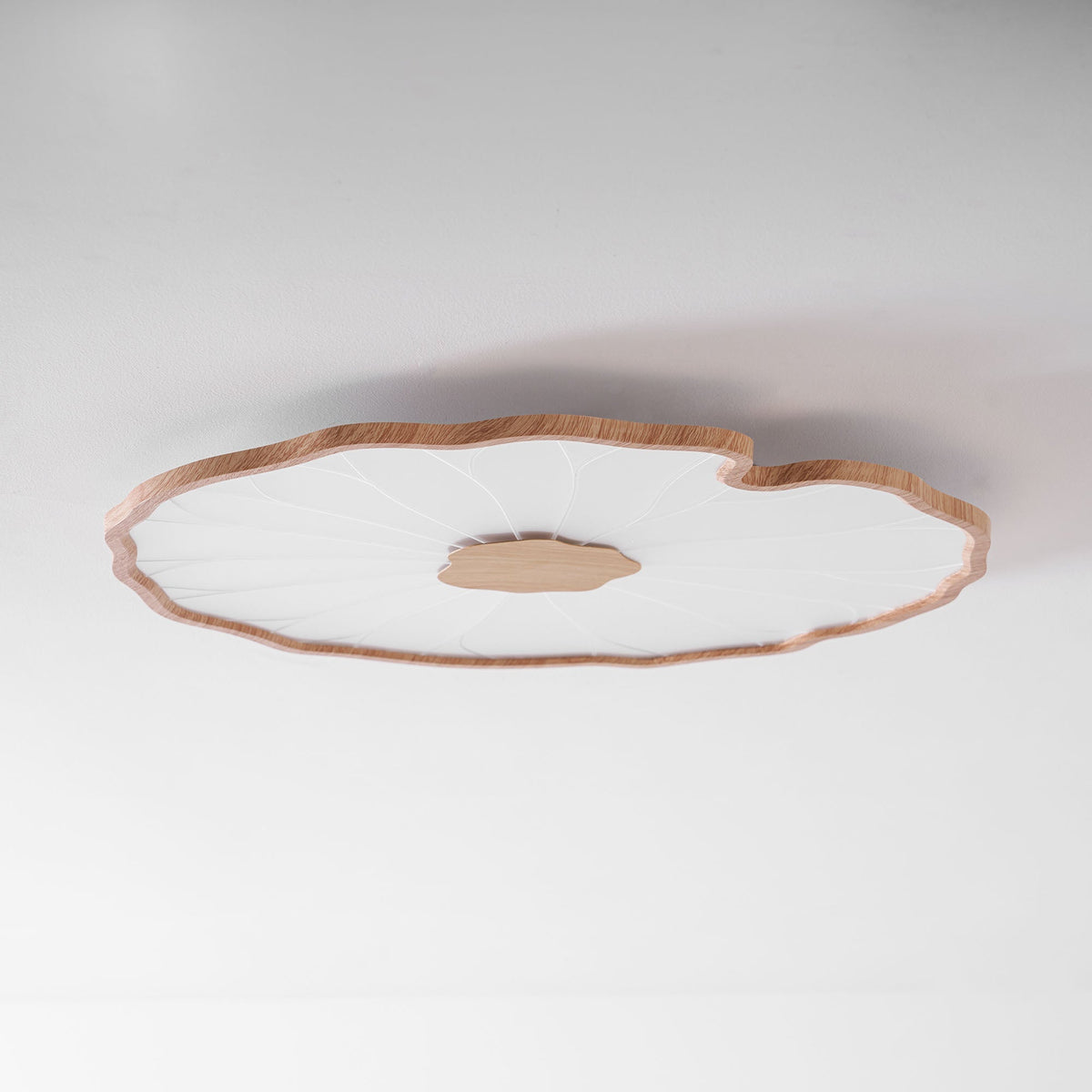 Natural Wood Round Ceiling Light Fixtures