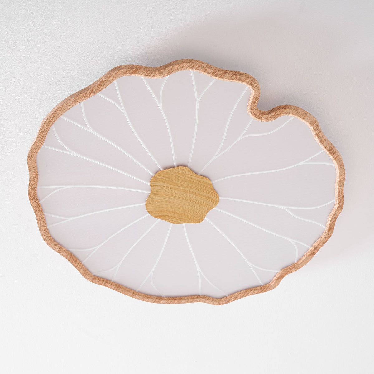 Natural Wood Round Ceiling Light Fixtures
