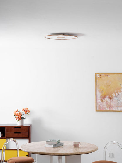 Natural Wood Round Ceiling Light Fixtures