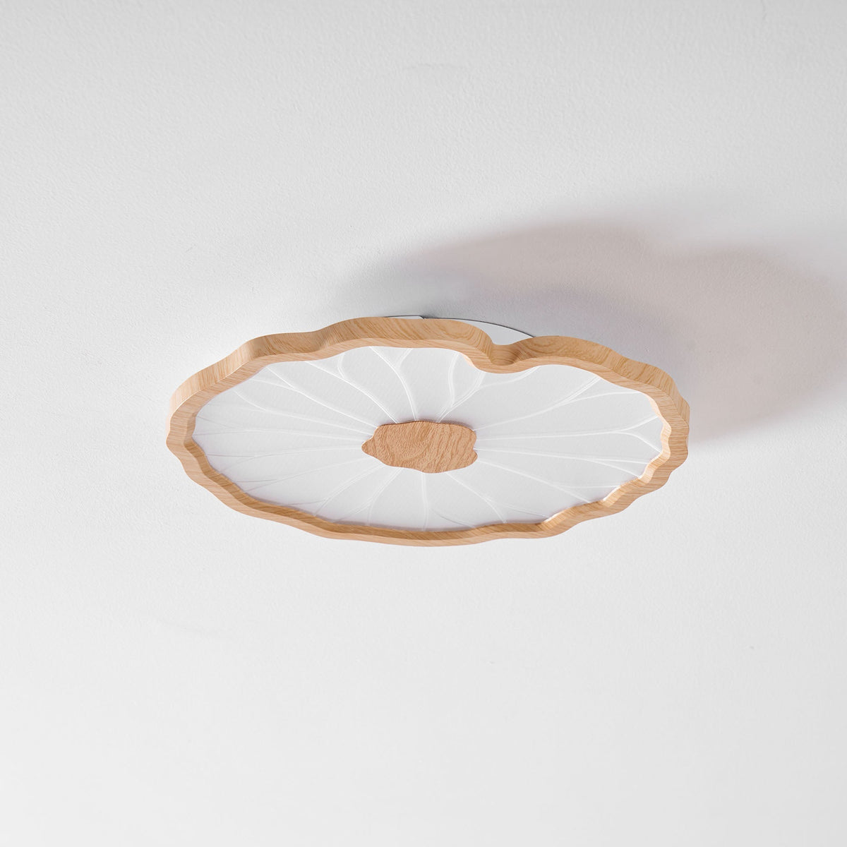 Natural Wood Round Ceiling Light Fixtures