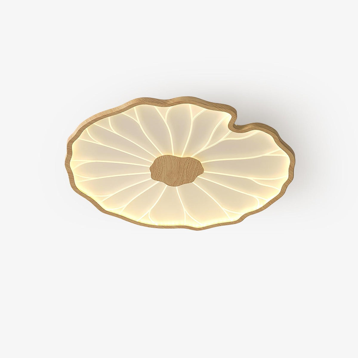 Natural Wood Round Ceiling Light Fixtures