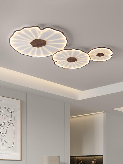 Natural Wood Round Ceiling Light Fixtures