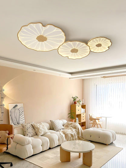 Natural Wood Round Ceiling Light Fixtures