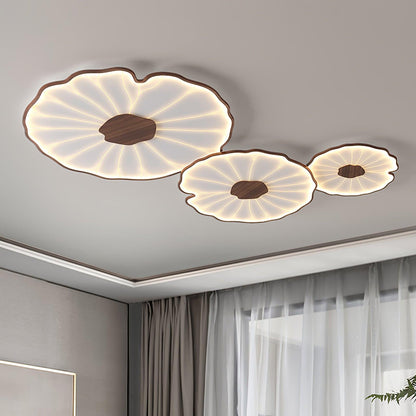 Natural Wood Round Ceiling Light Fixtures