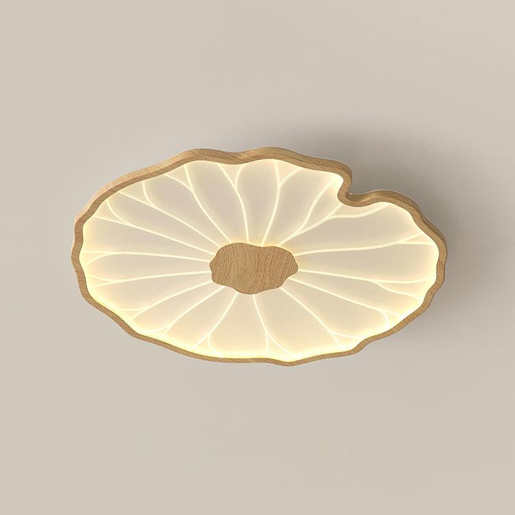 Natural Wood Round Ceiling Light Fixtures