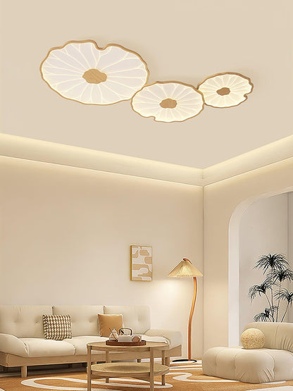 Natural Wood Round Ceiling Light Fixtures