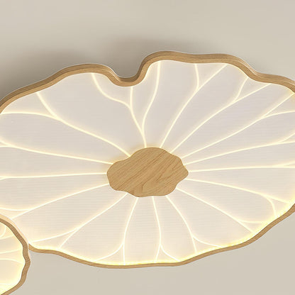 Natural Wood Round Ceiling Light Fixtures