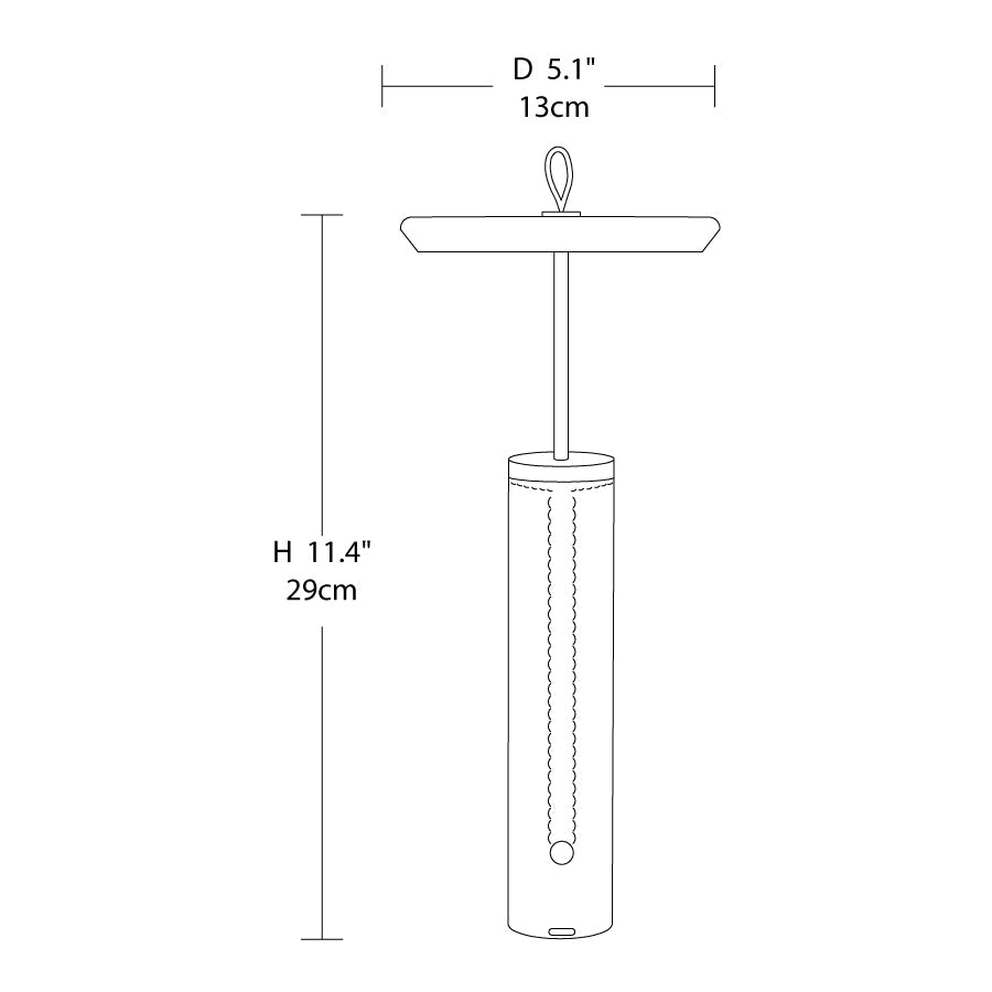 Compact Travel Table Light 5.1″